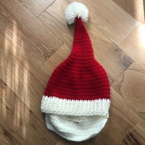 Santa hat with detachable beard
